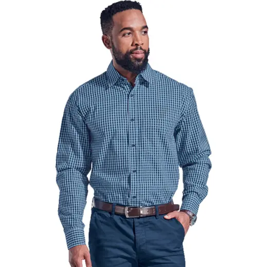 Unity Check Lounge Long Sleeve Model